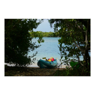 Kayaking in St. Thomas US Virgin Islands Poster