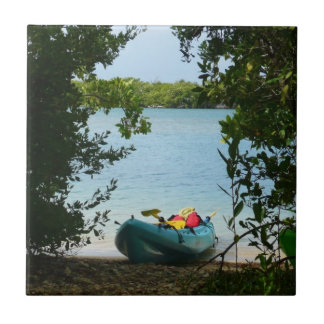 Kayaking in St. Thomas US Virgin Islands Tile