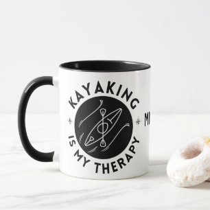 Kayaking Is My Therapy Mug