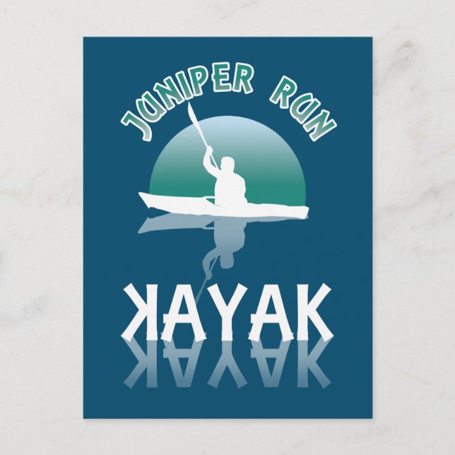 Kayaking Juniper Run - Kayak Postcard (Front)