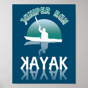 Kayaking Juniper Run - Kayak Poster