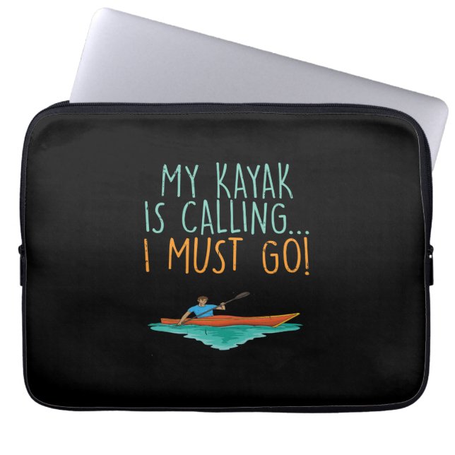 Kayaking Kayak Gift Laptop Sleeve (Front)