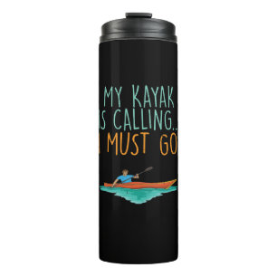 Kayaking Kayak Gift Thermal Tumbler