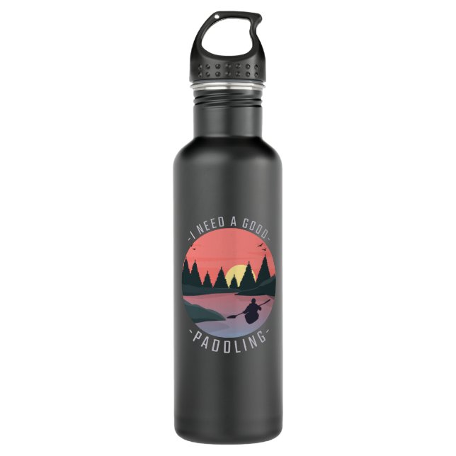 Kayaking Kayak Paddling 710 Ml Water Bottle (Front)