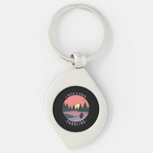 Kayaking Kayak Paddling Key Ring