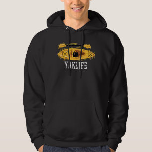 Kayaking Kayaker Water Sport Canoe Canoeing Yak Hoodie
