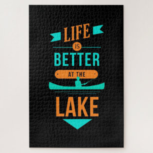 Kayaking Life Is Better At The Lake Jigsaw Puzzle