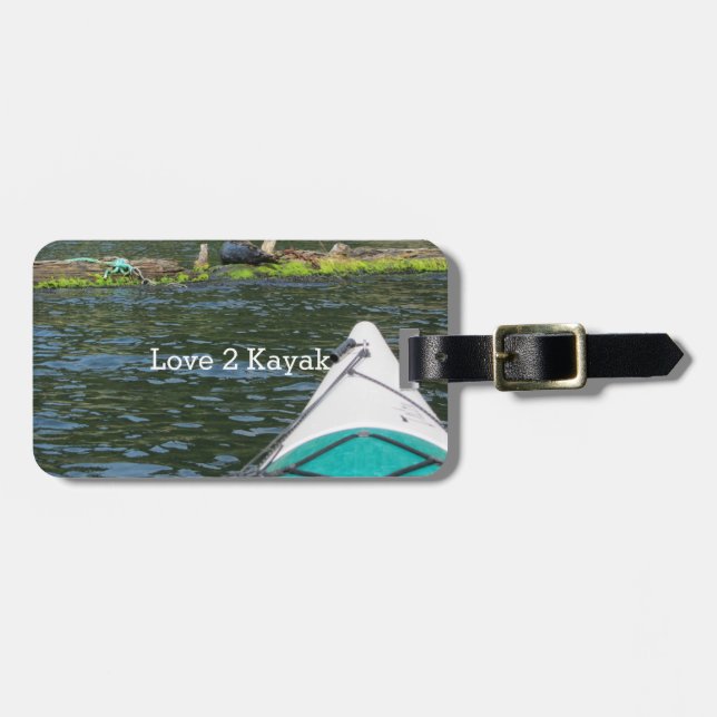 Kayaking Luggage Tag (Front Horizontal)