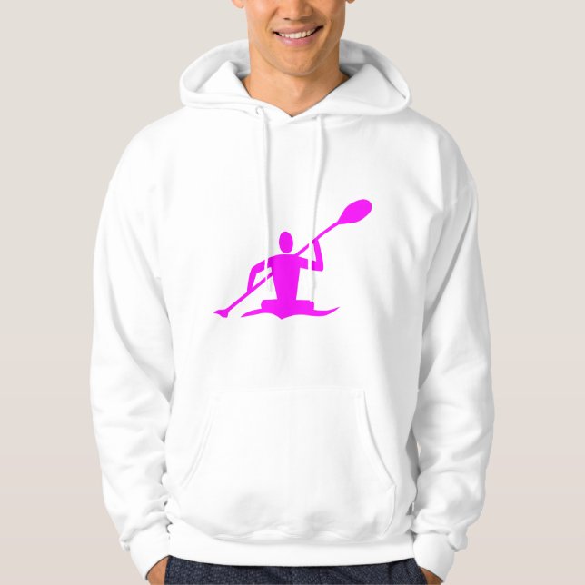 Kayaking - Magenta Hoodie (Front)