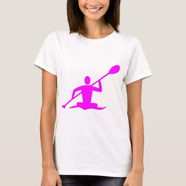 Kayaking - Magenta T-Shirt (Front)
