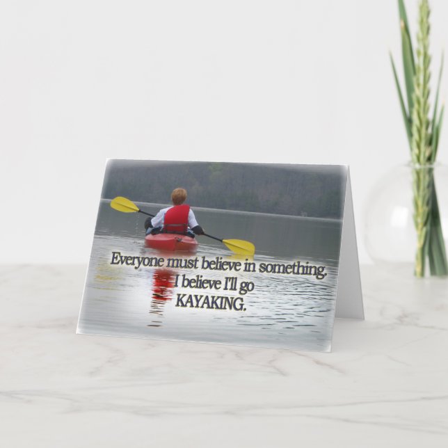 KAYAKING MOTTO / QUOTE CARD (Front)