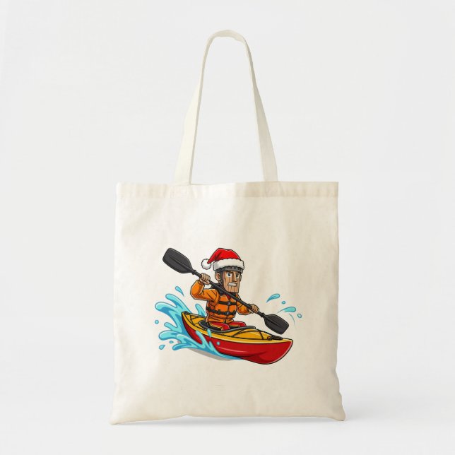 Kayaking Nutcracker Christmas 2026 Holiday Water  Tote Bag (Front)