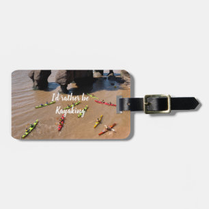 Kayaking on the Atlantic Ocean Luggage Tag