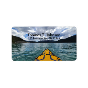 Kayaking on the Lake Address Label