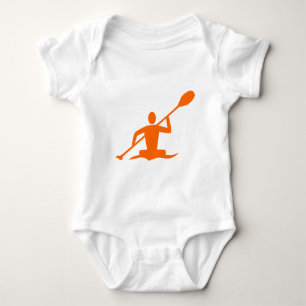 Kayaking - Orange Baby Bodysuit