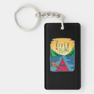 Kayaking - River Is Calling And I Must Go Key Ring