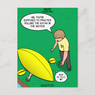Kayaking Skills Postcard