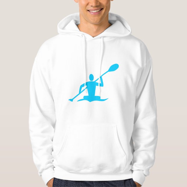 Kayaking - Sky Blue Hoodie (Front)