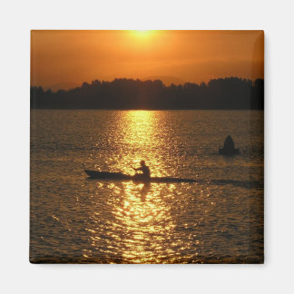 Kayaking Sunset Magnet