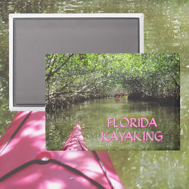 Kayaking Through the Mangroves Florida Adventure Magnet (Creator Uploaded)
