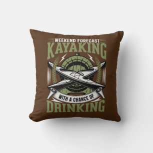 Kayaking With a Chance of Drinking Cushion