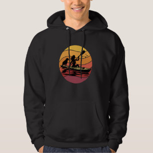 Kayaking with Dog at Sunset Outdoor Adventures Nat Hoodie