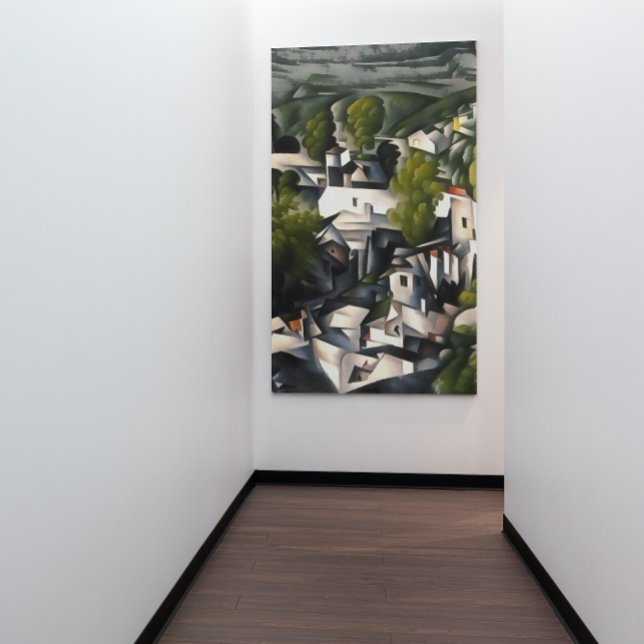 Kayakoy Village Greek Houses Abstract Art Poster (Creator Uploaded)