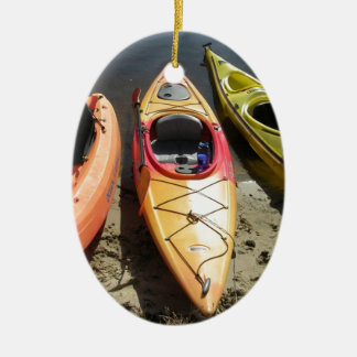 Kayaks Ceramic Tree Decoration