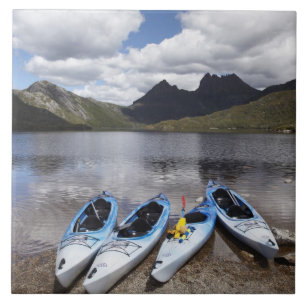 Kayaks, Cradle Mountain and Dove Lake, Cradle Tile