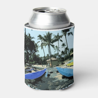 Kayaks on a Hawaiian Beach Can Cooler