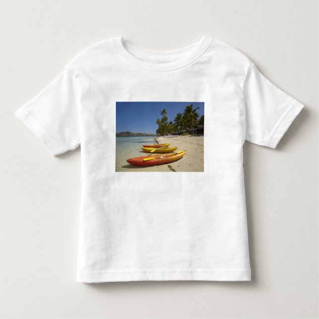 Kayaks on the beach, Plantation Island Resort Toddler T-Shirt (Front)