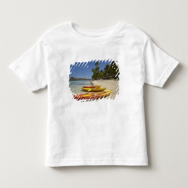 Kayaks on the beach, Plantation Island Resort Toddler T-Shirt (Front)