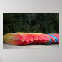 Kayaks Poster