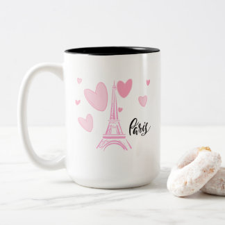 Kaye and Summer Paris Two-Tone Coffee Mug