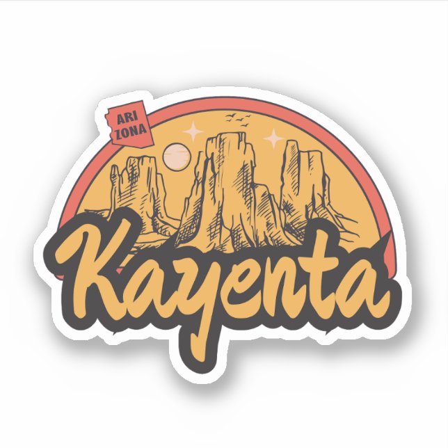 Kayenta, Arizona  Sticker (Front)