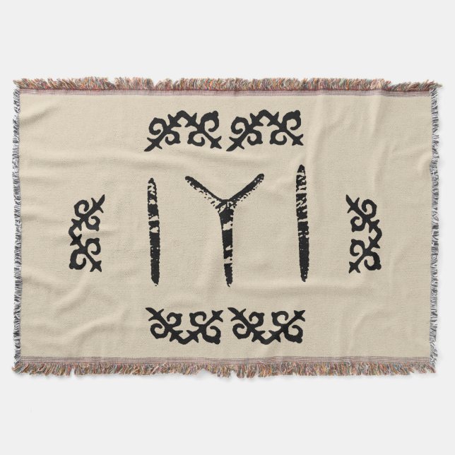 Kayi Tribe Throw Blanket (Front)