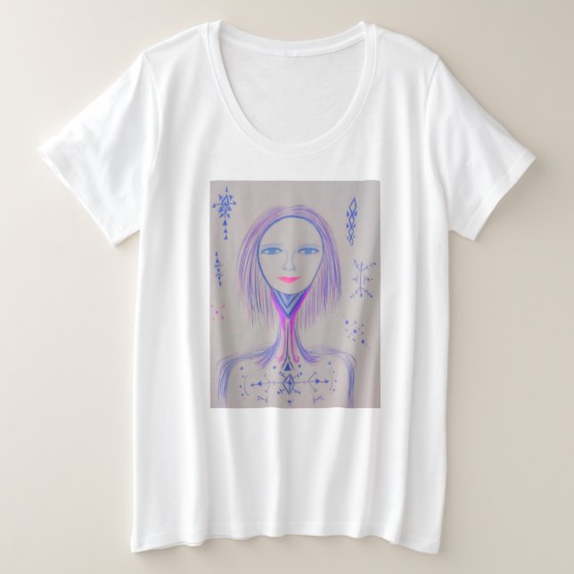 Kayla Plus Size T-Shirt (Design Front)