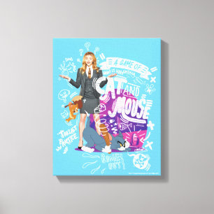 Kayla, Tom & Jerry - A Game of Cat And Mouse Canvas Print