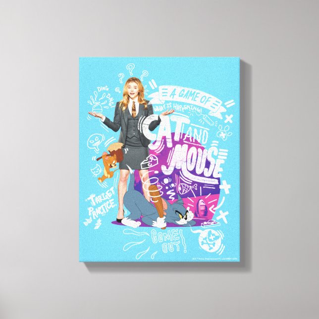 Kayla, Tom & Jerry - A Game of Cat And Mouse Canvas Print (Front)
