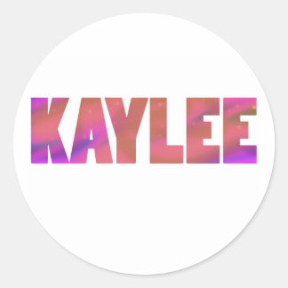 Kaylee Classic Round Sticker