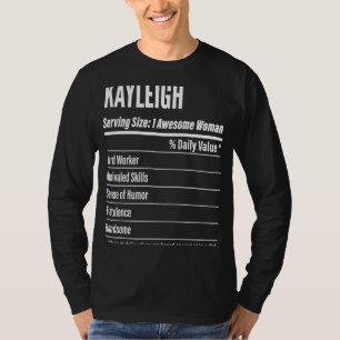 Kayleigh  Nutritional Facts Serving Size Calories T-Shirt