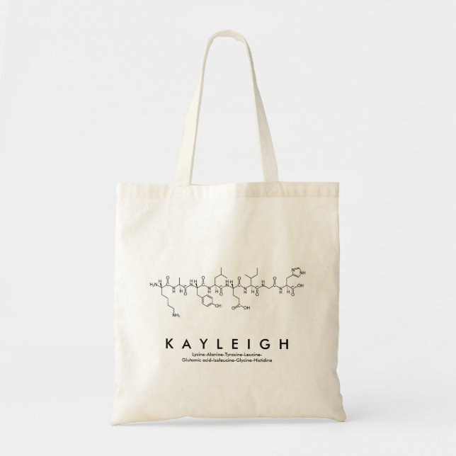 Kayleigh peptide name bag (Front)