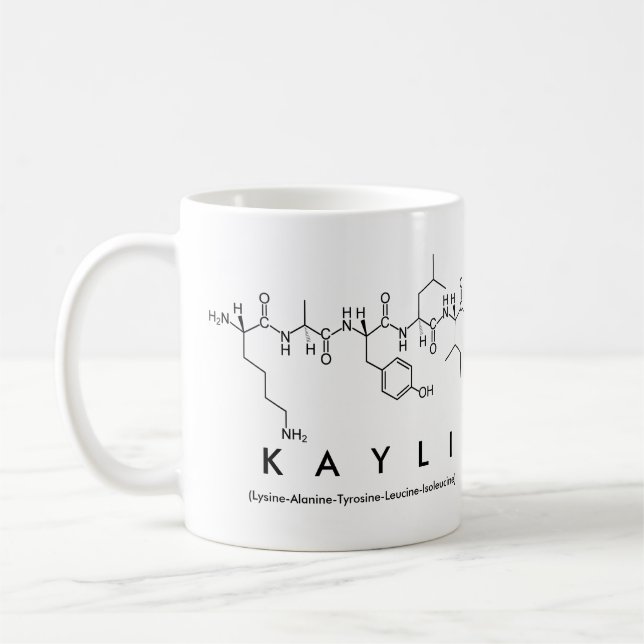 Kayli peptide name mug (Left)