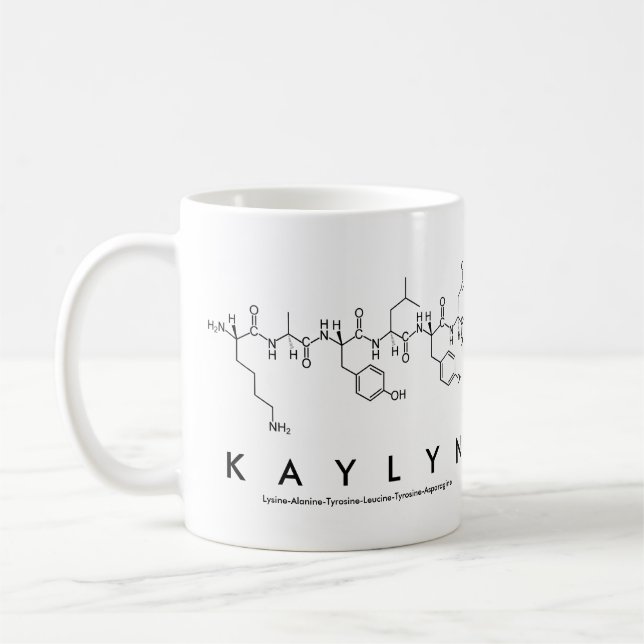 Kaylyn peptide name mug (Left)