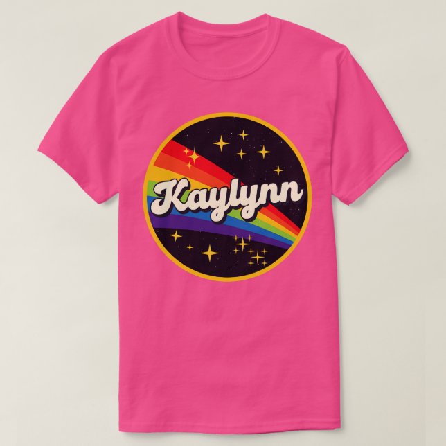 Kaylynn Rainbow In Space Vintage Style T-Shirt (Design Front)