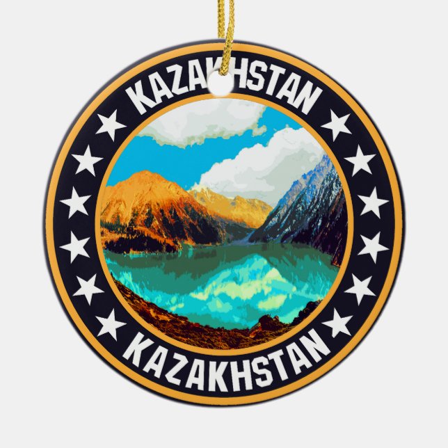 Kazakhstan                                         ceramic tree decoration (Front)