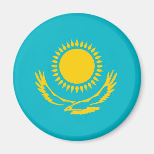 Kazakhstan country long flag nation symbol republi magnet