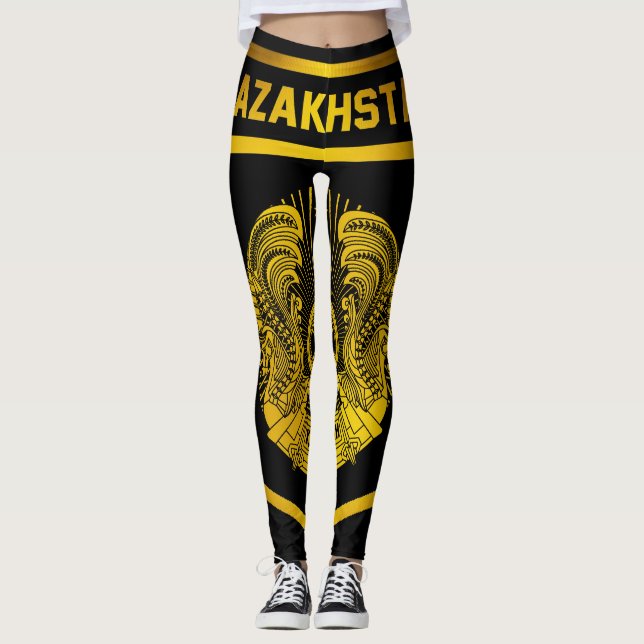 Kazakhstan Emblem Leggings (Front)