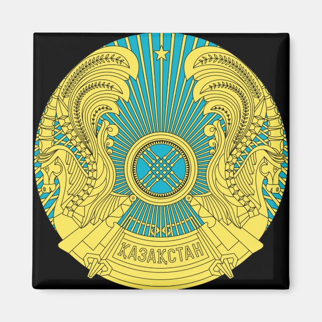 kazakhstan emblem magnet (Front)