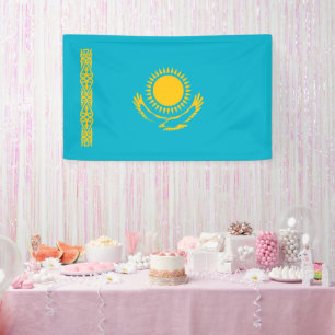 Kazakhstan flag banner